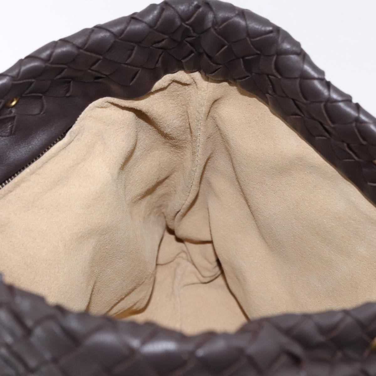 BOTTEGA VENETA INTRECCIATO Tote Bag Leather Brown 162937 Auth 200424V