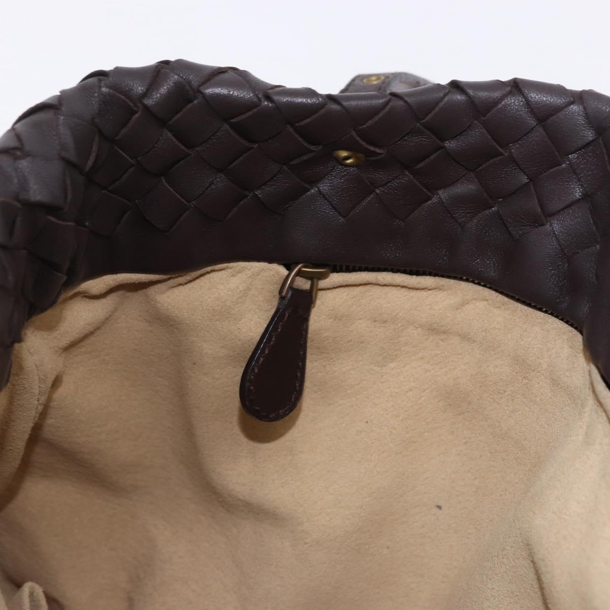 BOTTEGA VENETA INTRECCIATO Tote Bag Leather Brown 162937 Auth 200424V