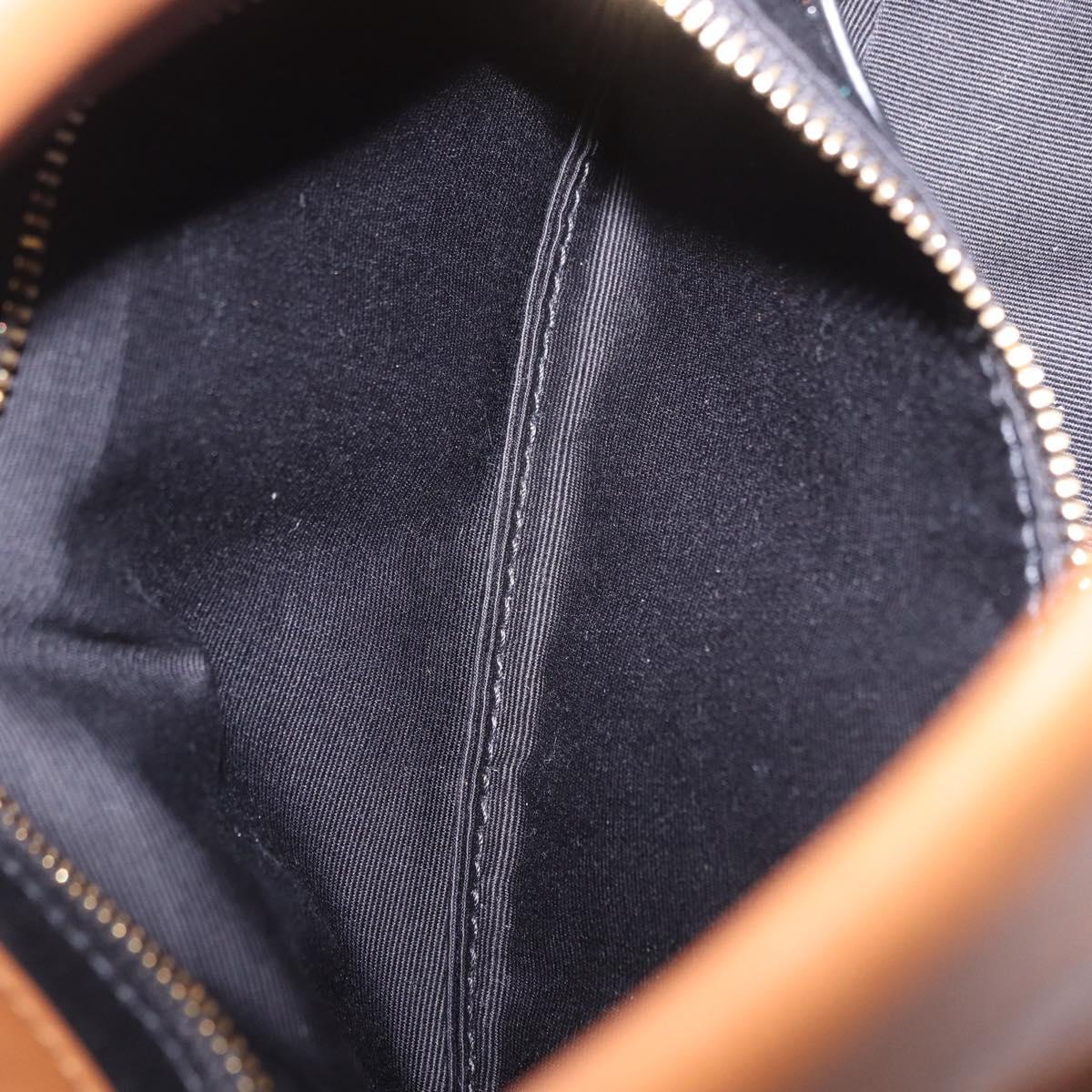 SAINT LAURENT Jamie Shoulder Bag Leather Brown Gold Auth 200430M