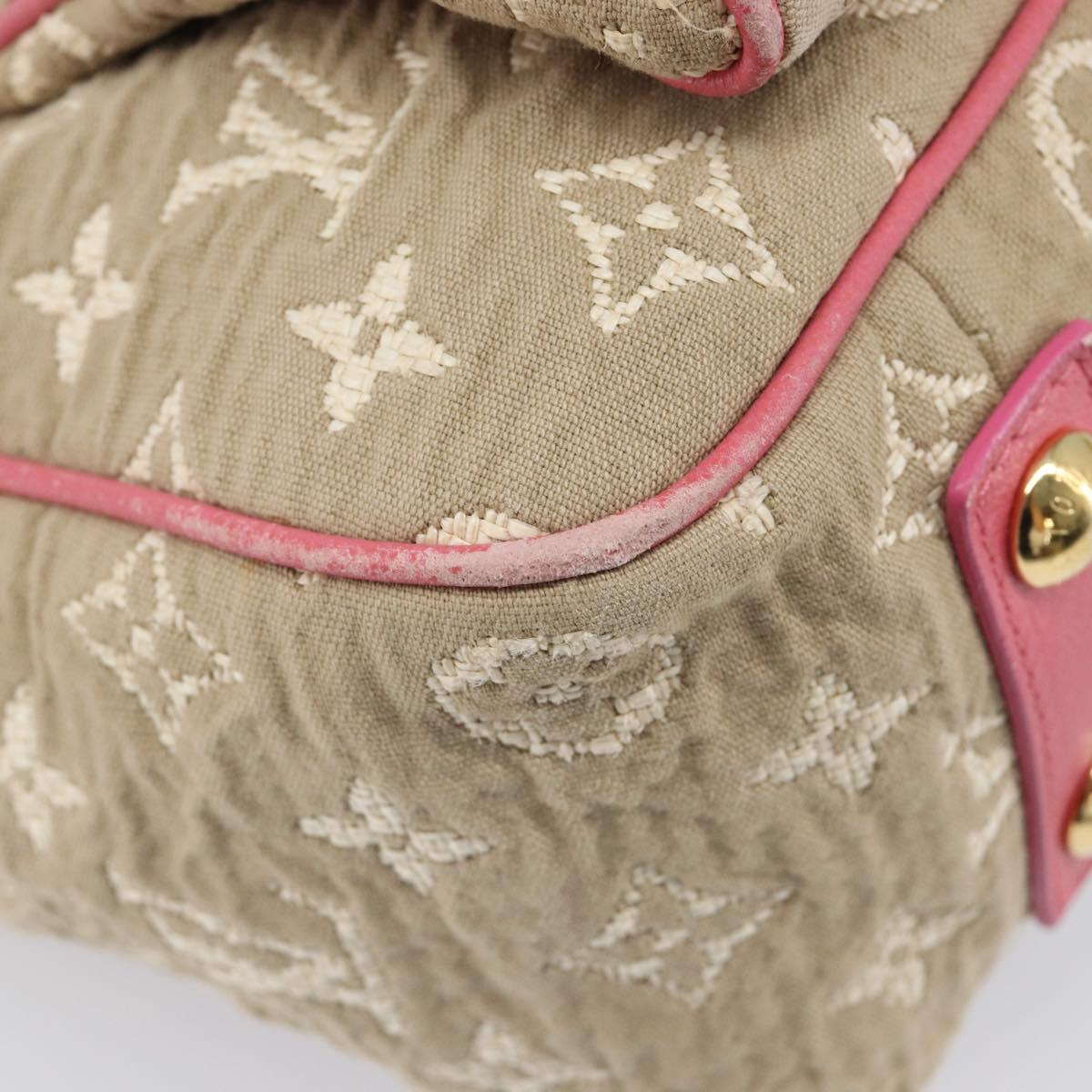 LOUIS VUITTON Monogram Sabia Cabas MM Tote Bag Beige M93496 LV Auth 200440
