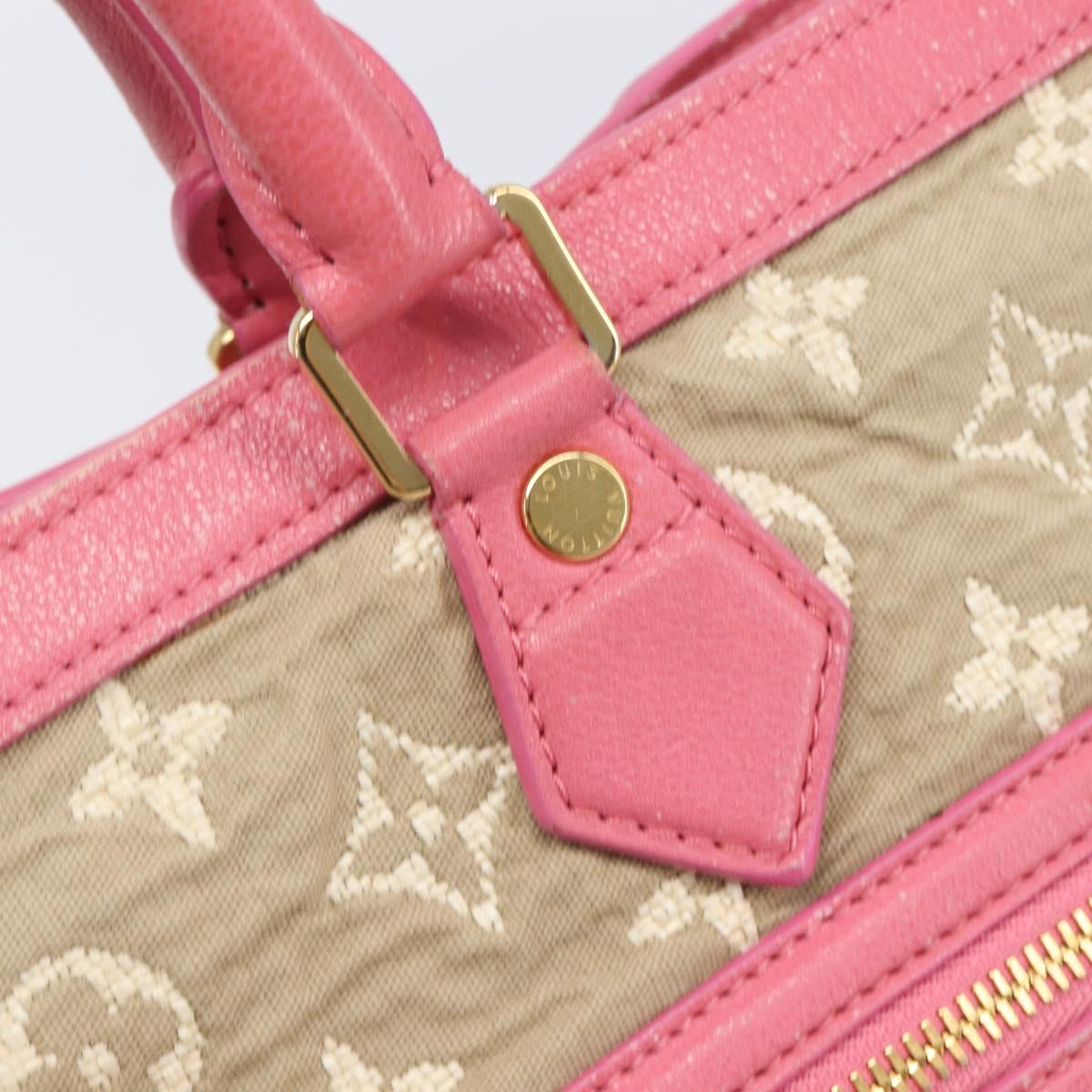 LOUIS VUITTON Monogram Sabia Cabas MM Tote Bag Beige M93496 LV Auth 200440