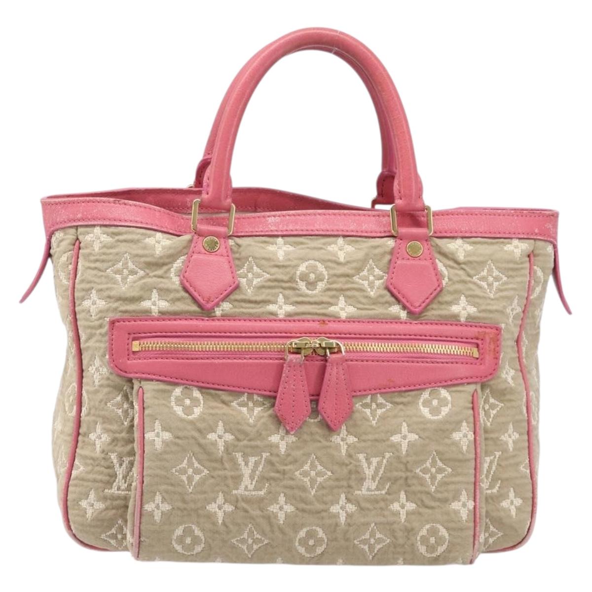 LOUIS VUITTON Monogram Sabia Cabas MM Tote Bag Beige M93496 LV Auth 200440