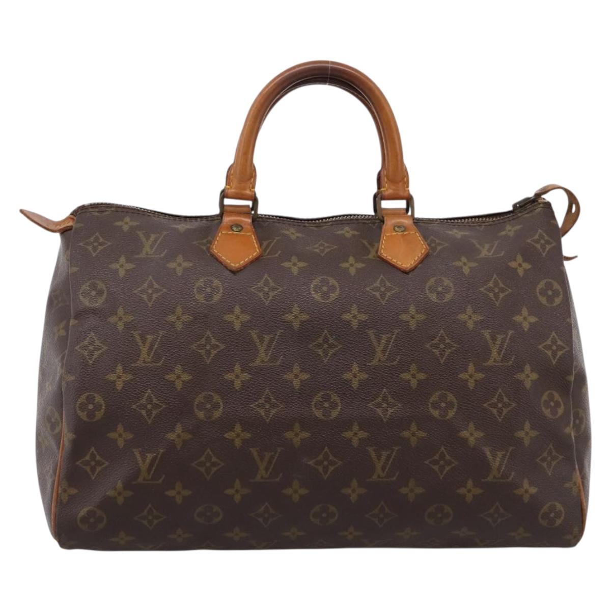 LOUIS VUITTON Monogram Speedy 35 Hand Bag M41524 LV Auth 200441A