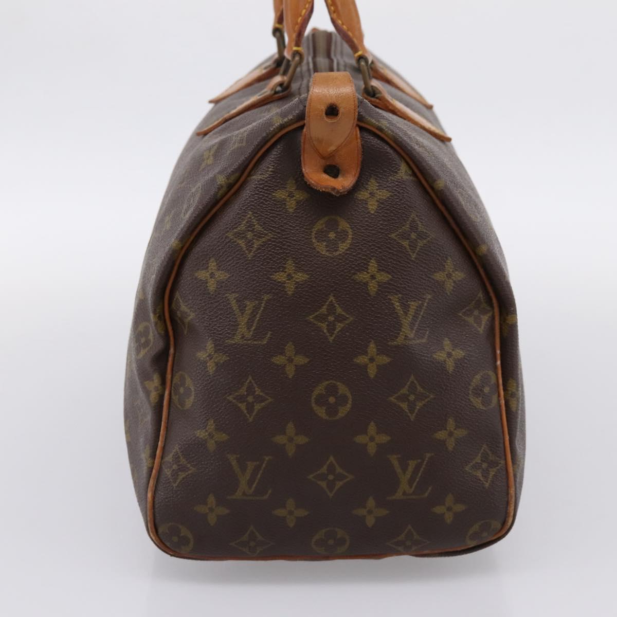 LOUIS VUITTON Monogram Speedy 35 Hand Bag M41524 LV Auth 200441A