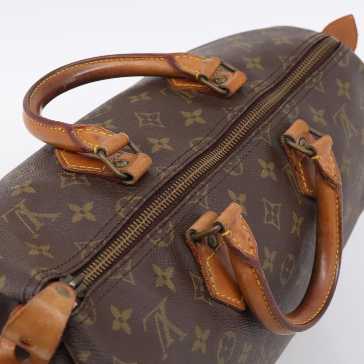 LOUIS VUITTON Monogram Speedy 35 Hand Bag M41524 LV Auth 200441A