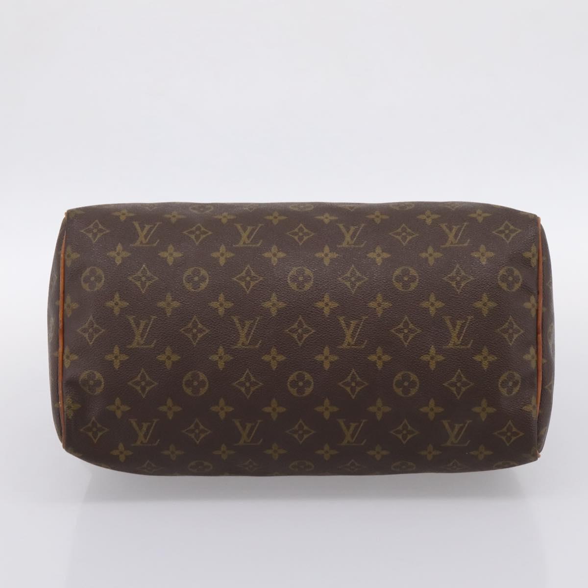 LOUIS VUITTON Monogram Speedy 35 Hand Bag M41524 LV Auth 200441A
