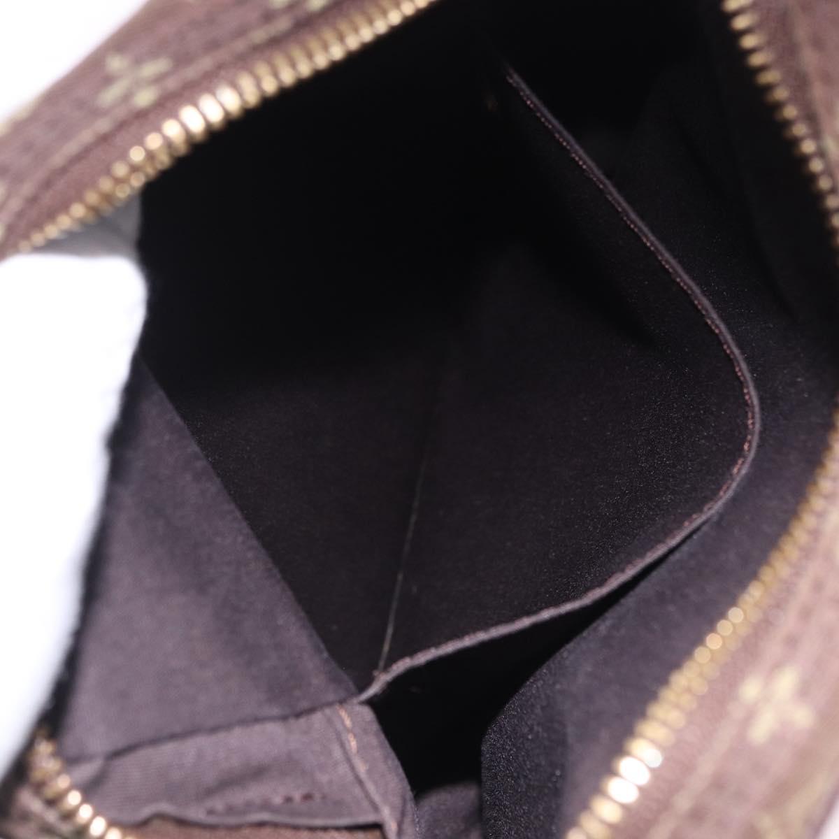 LOUIS VUITTON Monogram Mini Lin Danube Shoulder Bag Ebene M95228 LV Auth 200445A