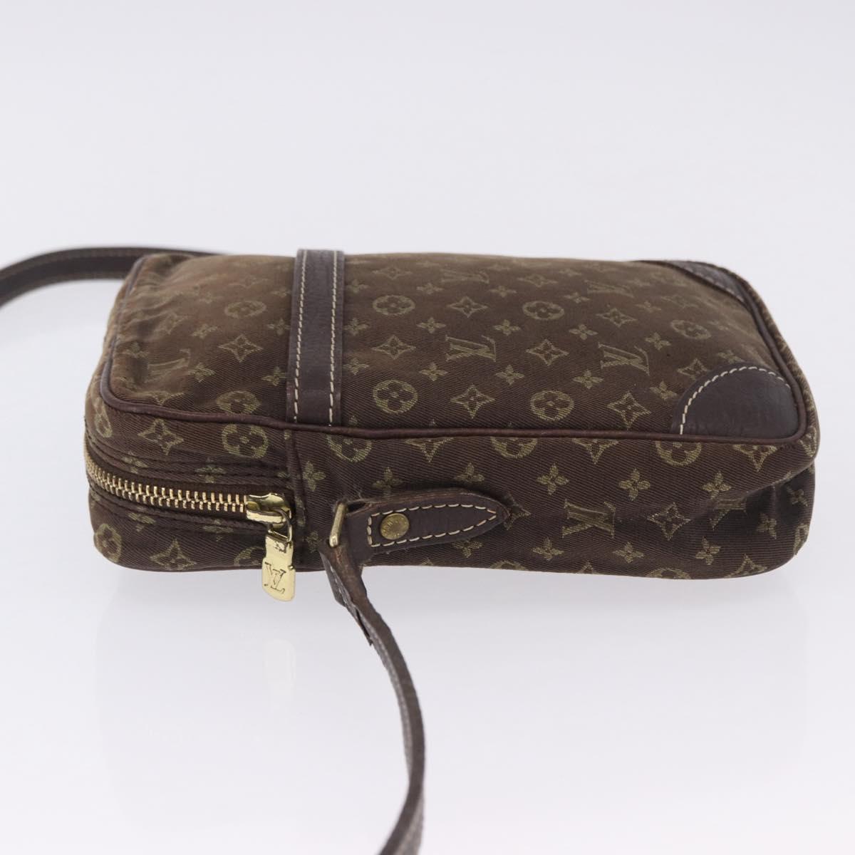 LOUIS VUITTON Monogram Mini Lin Danube Shoulder Bag Ebene M95228 LV Auth 200445A