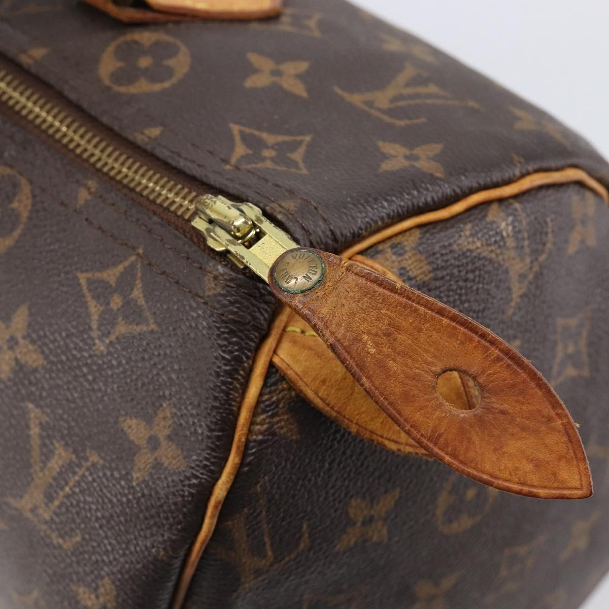 LOUIS VUITTON Monogram Speedy 25 Hand Bag M41528 LV Auth 200451