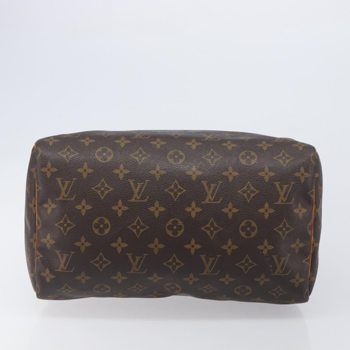 LOUIS VUITTON Monogram Speedy 30 Hand Bag M41526 LV Auth 200452