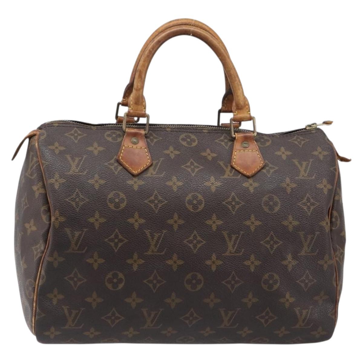 LOUIS VUITTON Monogram Speedy 30 Hand Bag M41526 LV Auth 200452