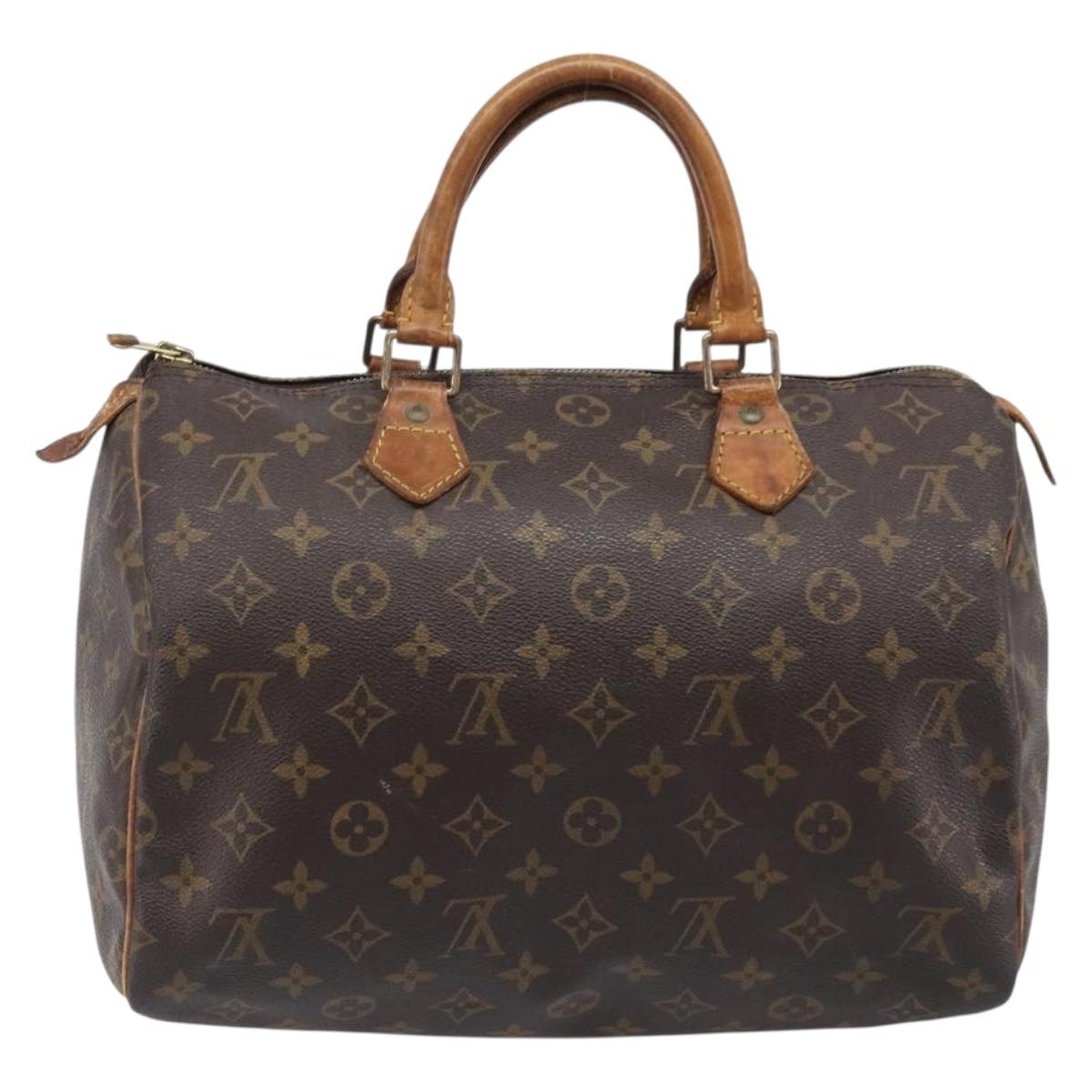 LOUIS VUITTON Monogram Speedy 30 Hand Bag M41526 LV Auth 200452