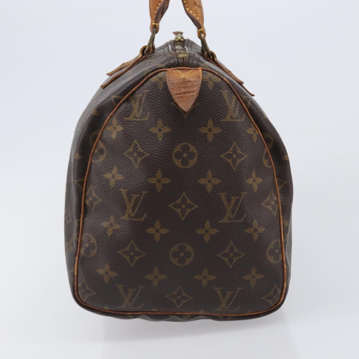 LOUIS VUITTON Monogram Speedy 30 Hand Bag M41526 LV Auth 200452