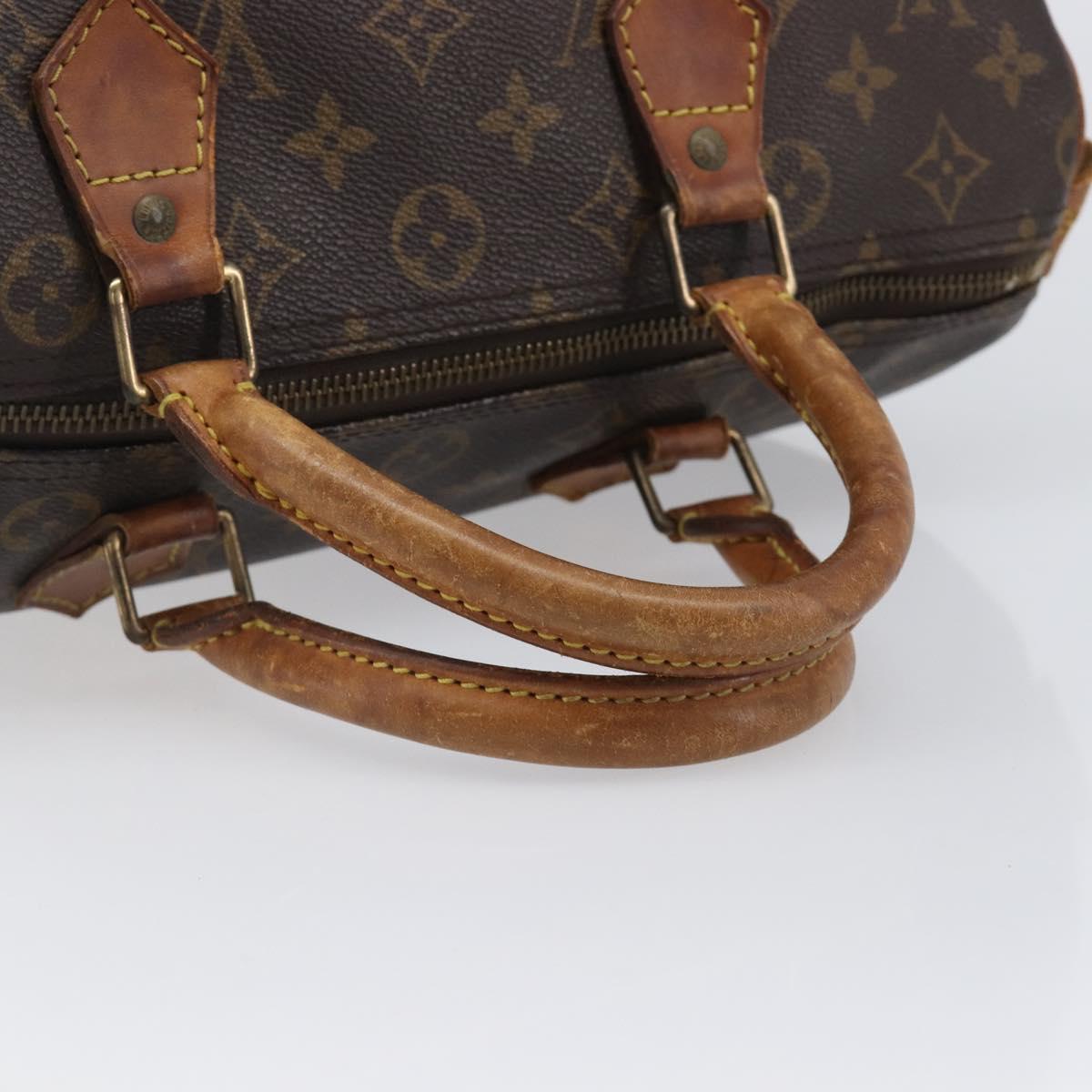 LOUIS VUITTON Monogram Speedy 30 Hand Bag M41526 LV Auth 200452