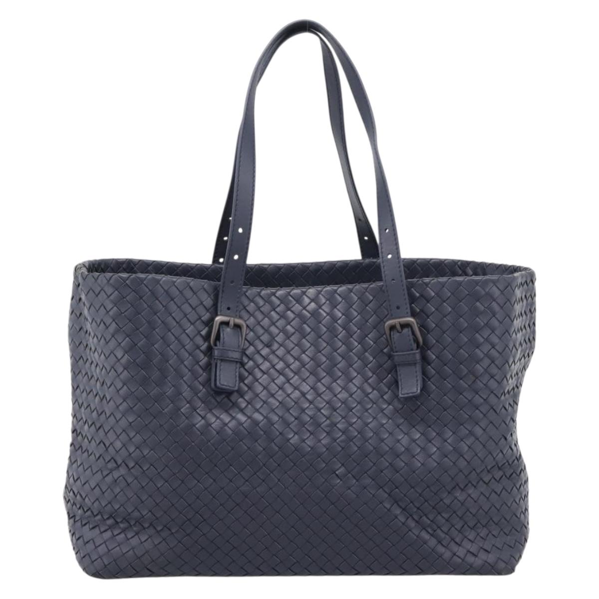 BOTTEGA VENETA INTRECCIATO Tote Bag Leather Navy Auth 200469V