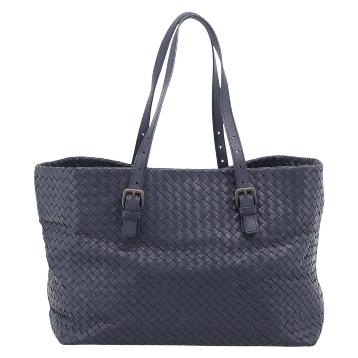 BOTTEGA VENETA INTRECCIATO Tote Bag Leather Navy Auth 200469V
