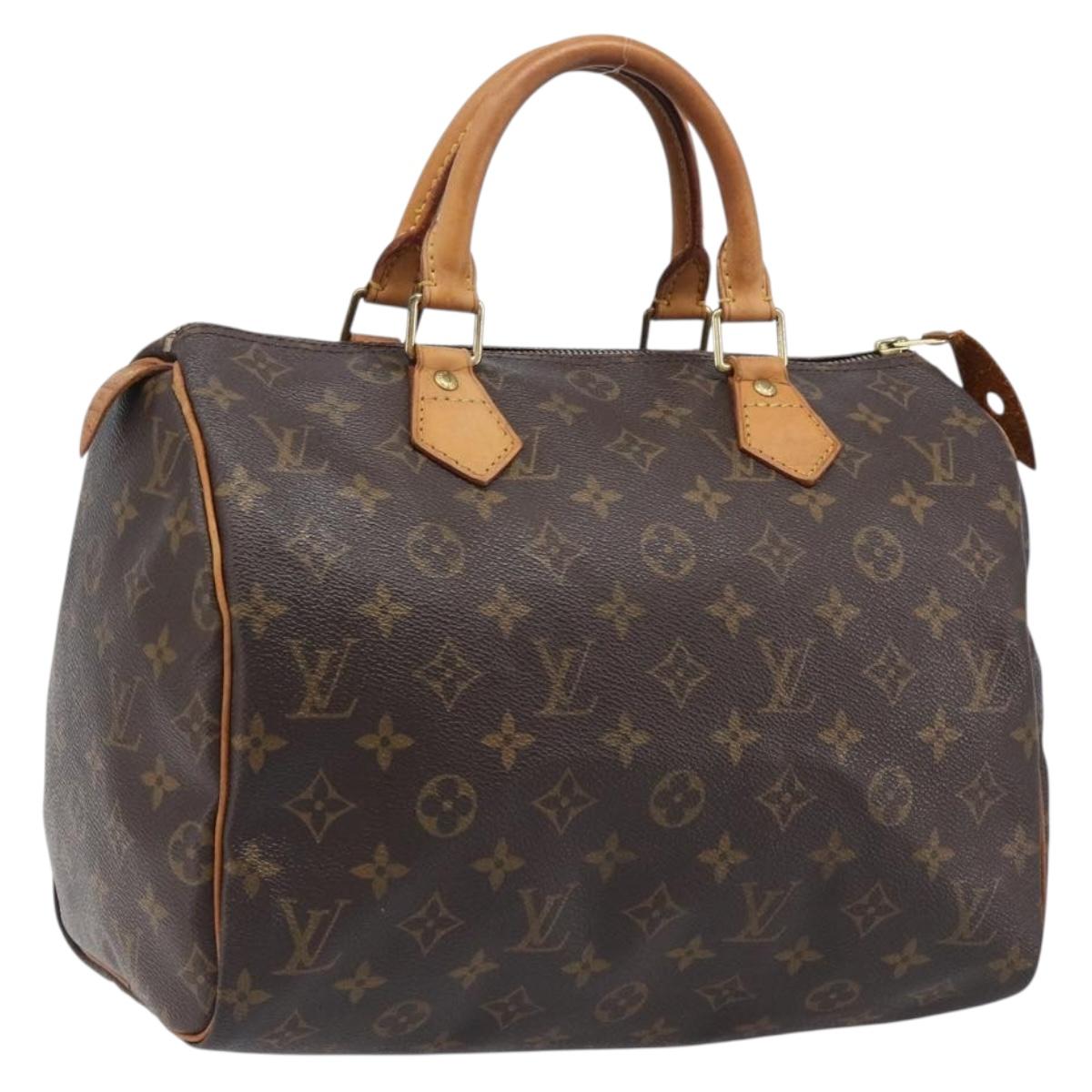 LOUIS VUITTON Monogram Speedy 30 Hand Bag M41526 LV Auth 200472