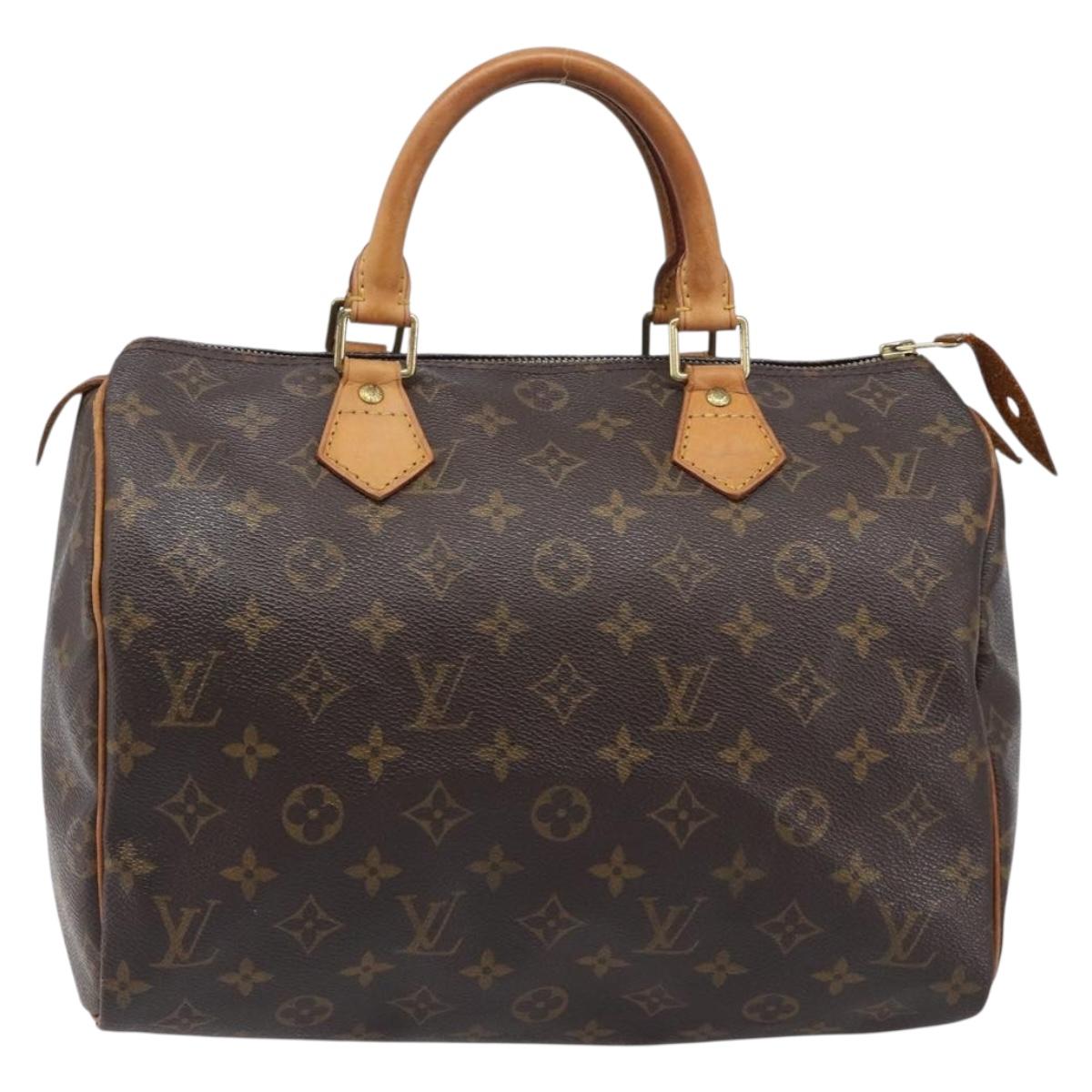 LOUIS VUITTON Monogram Speedy 30 Hand Bag M41526 LV Auth 200472