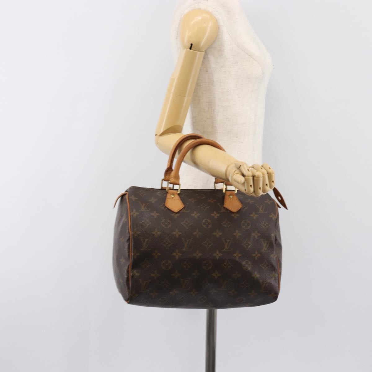 LOUIS VUITTON Monogram Speedy 30 Hand Bag M41526 LV Auth 200472