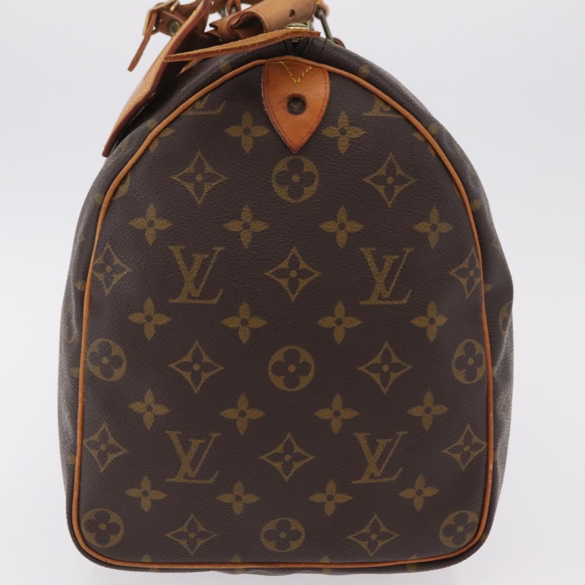 LOUIS VUITTON Monogram Speedy 35 Hand Bag M41524 LV Auth 200473V