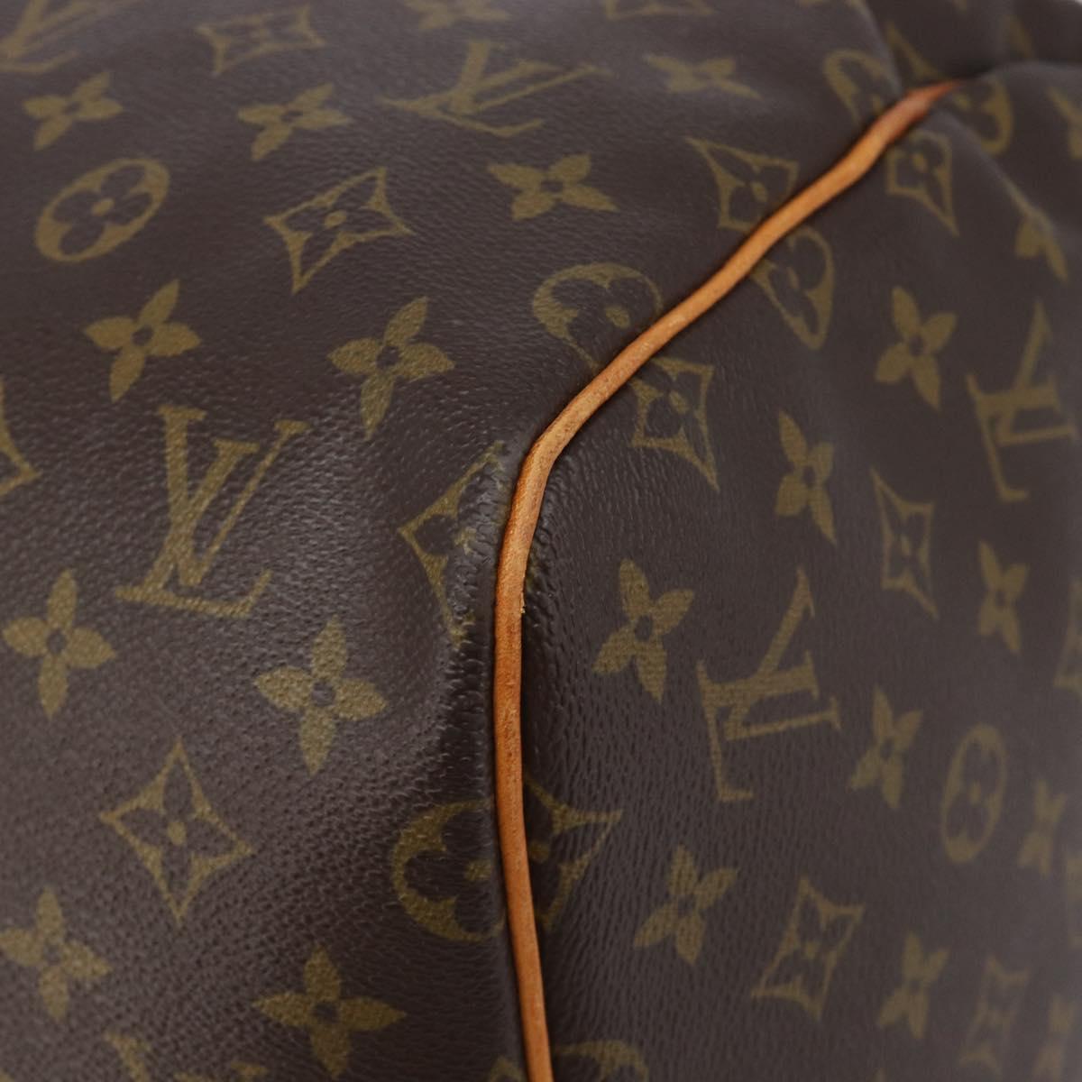 LOUIS VUITTON Monogram Keepall 55 Boston Bag M41424 LV Auth 200476V