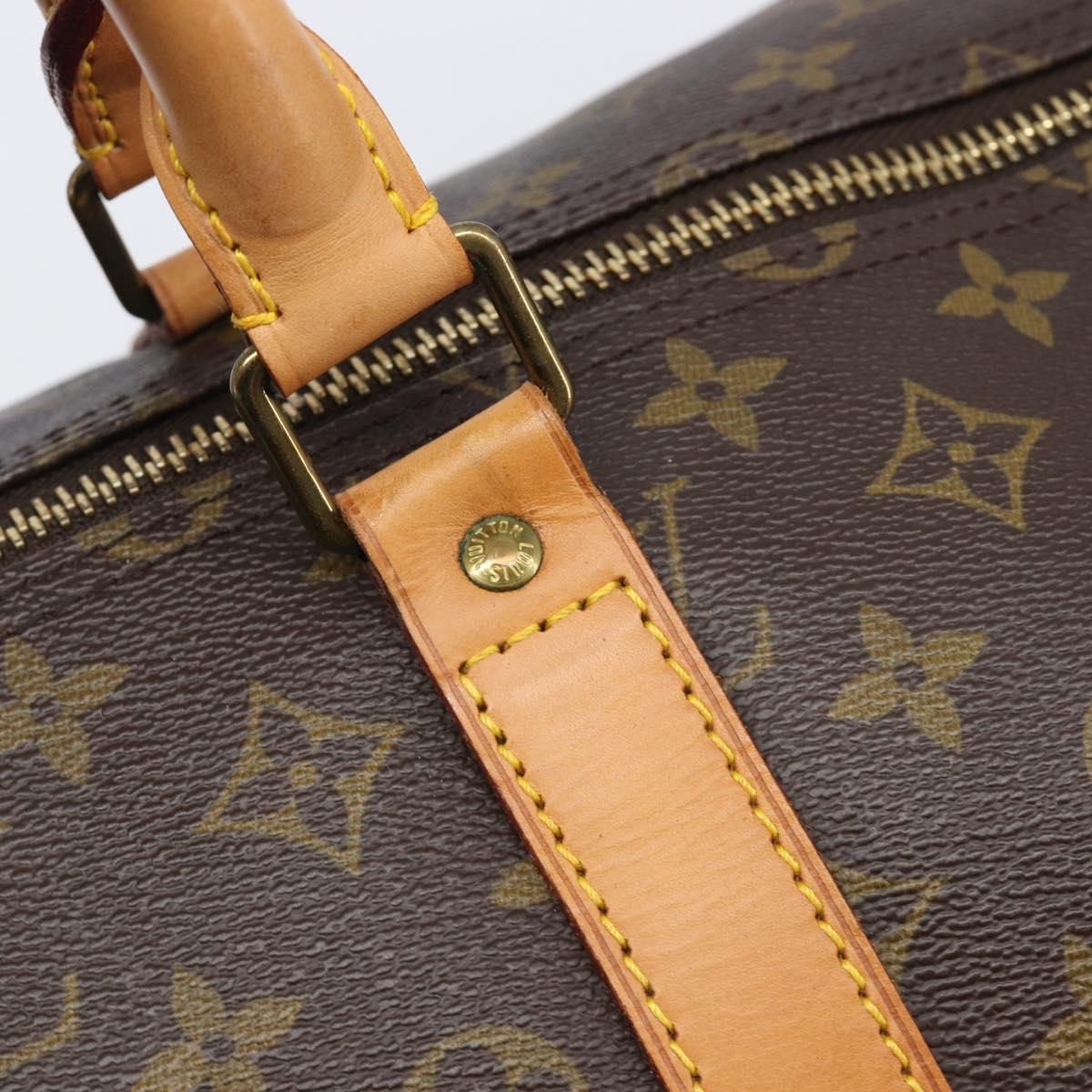 LOUIS VUITTON Monogram Keepall 55 Boston Bag M41424 LV Auth 200476V