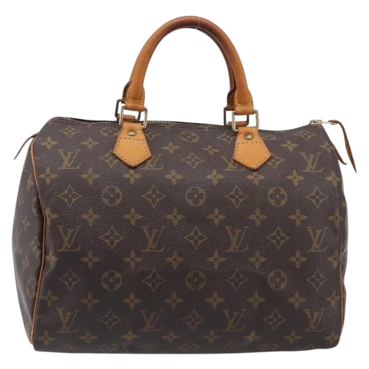 LOUIS VUITTON Monogram Speedy 30 Hand Bag M41526 LV Auth 200478A
