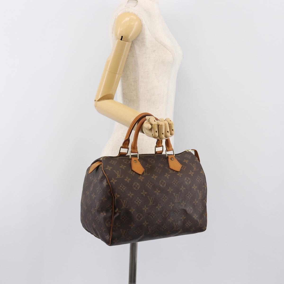 LOUIS VUITTON Monogram Speedy 30 Hand Bag M41526 LV Auth 200478A