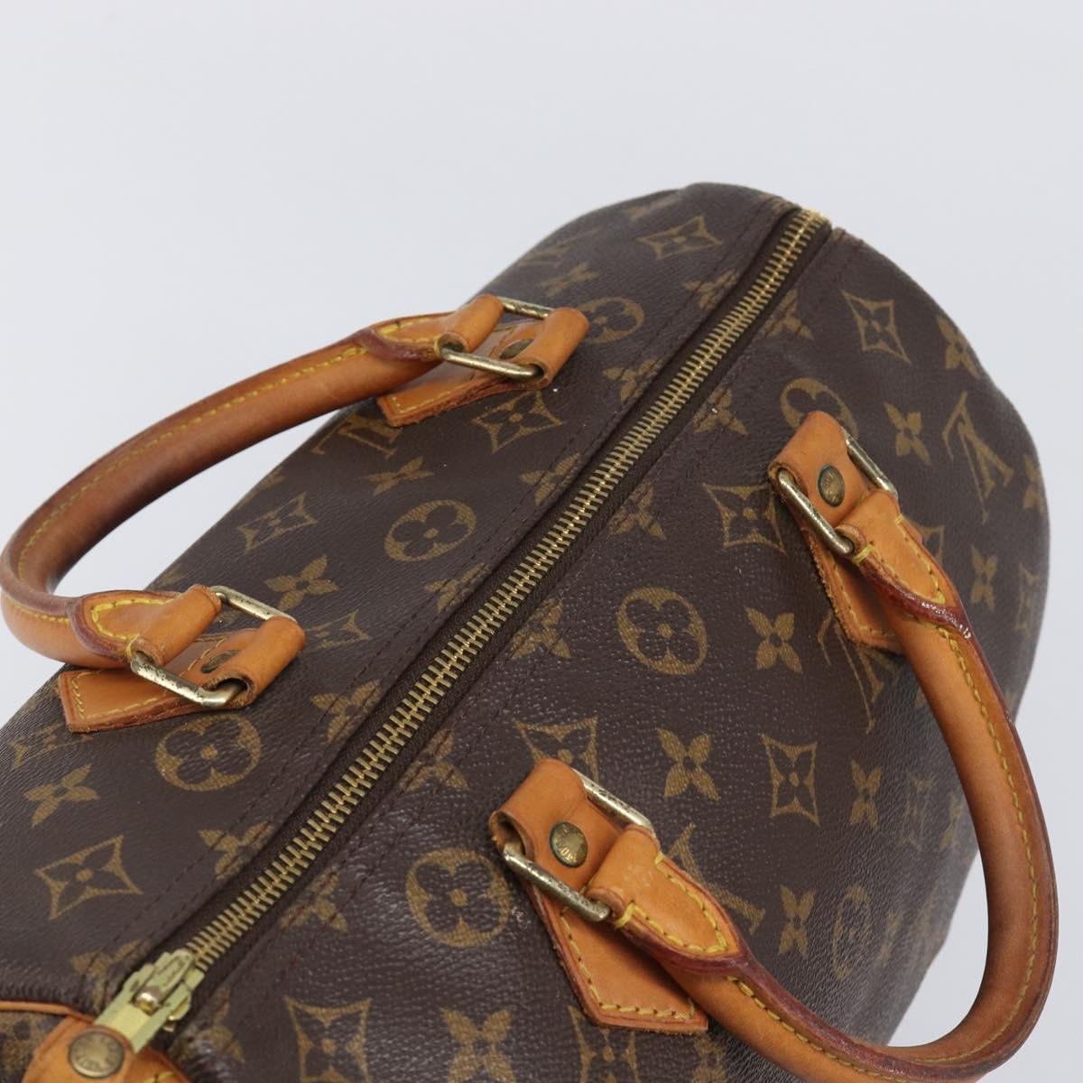 LOUIS VUITTON Monogram Speedy 30 Hand Bag M41526 LV Auth 200478A