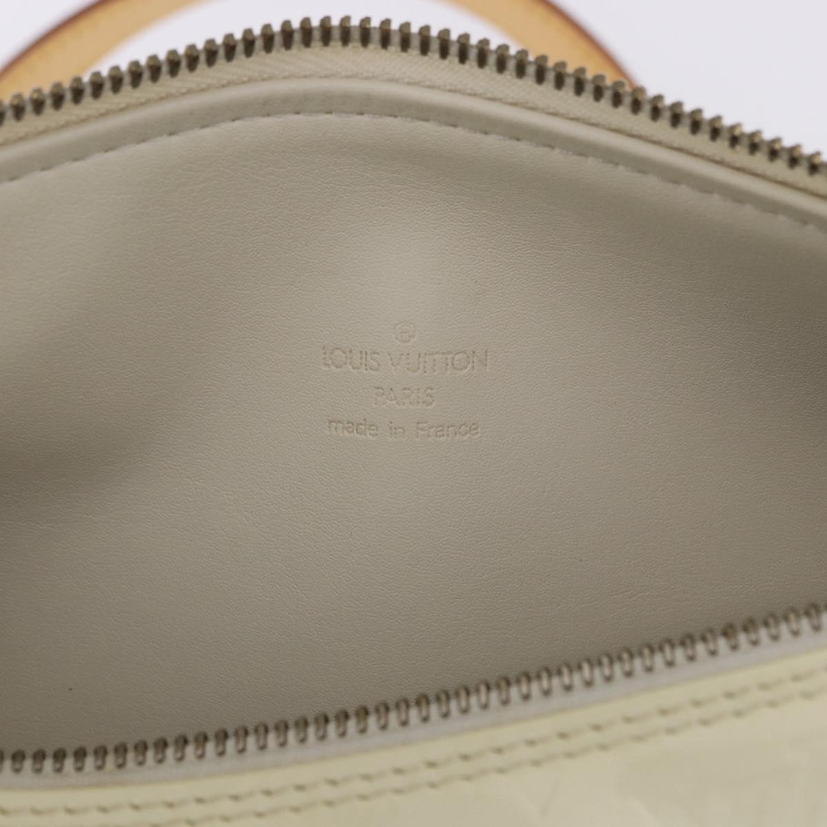 LOUIS VUITTON Monogram Vernis Bedford Hand Bag Perle M91006 LV Auth 200480V