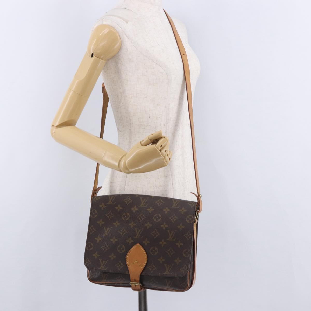 LOUIS VUITTON Monogram Cartouchiere GM Shoulder Bag M51252 LV Auth 200482V