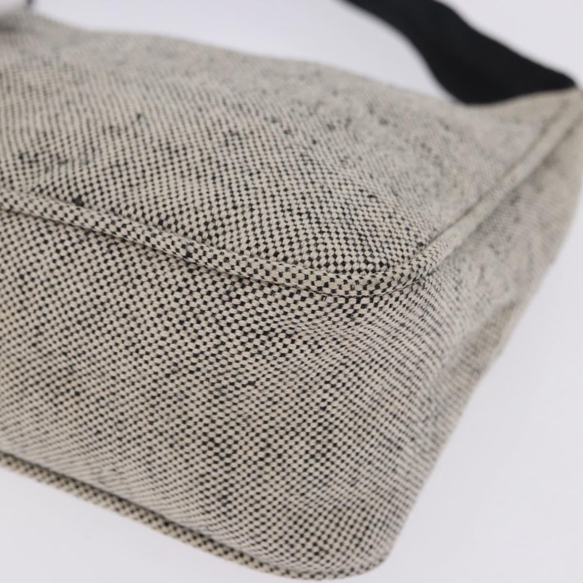 PRADA Hand Pouch Hand Bag Canvas Gray Auth 200483A