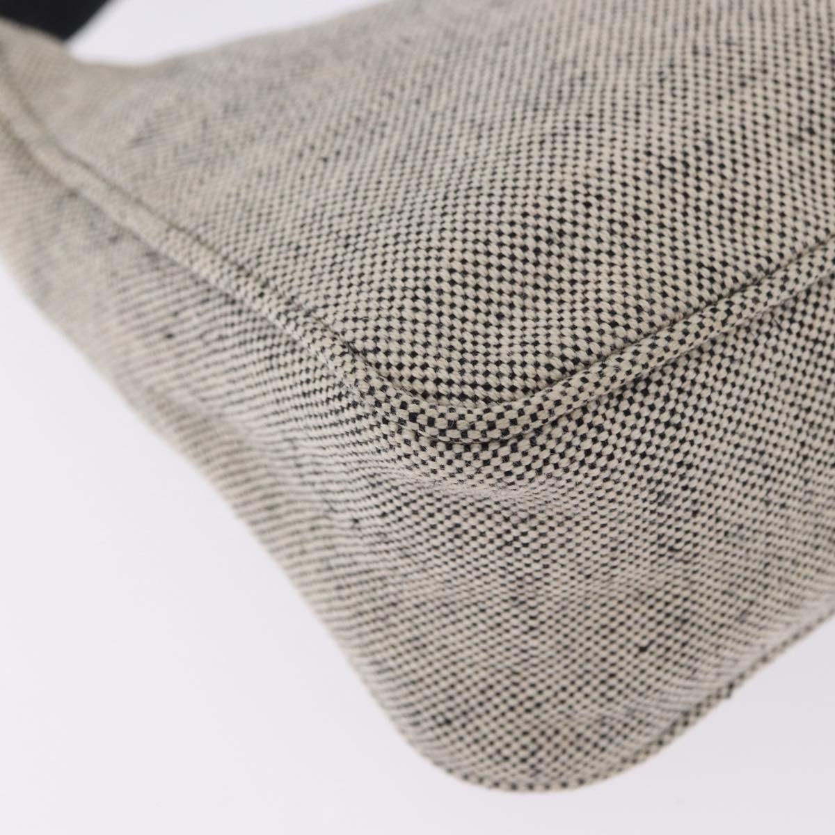 PRADA Hand Pouch Hand Bag Canvas Gray Auth 200483A