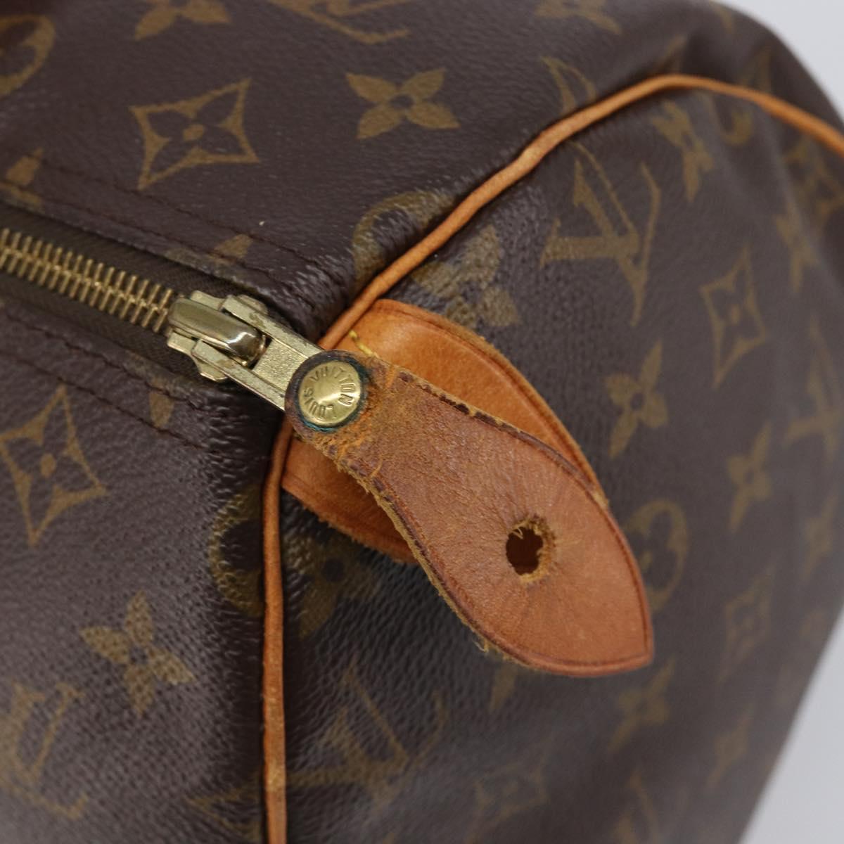 LOUIS VUITTON Monogram Speedy 25 Hand Bag M41528 LV Auth 200486