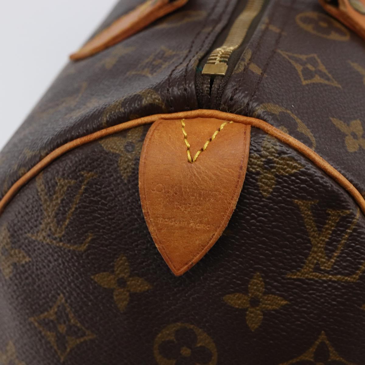 LOUIS VUITTON Monogram Speedy 25 Hand Bag M41528 LV Auth 200486