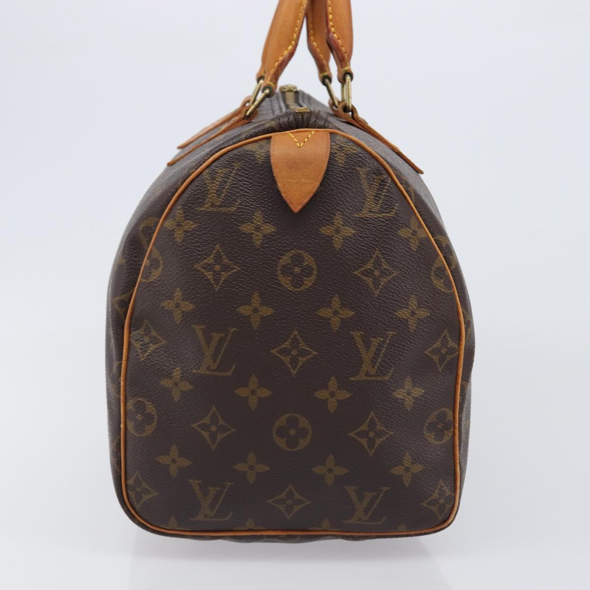 LOUIS VUITTON Monogram Speedy 25 Hand Bag M41528 LV Auth 200486