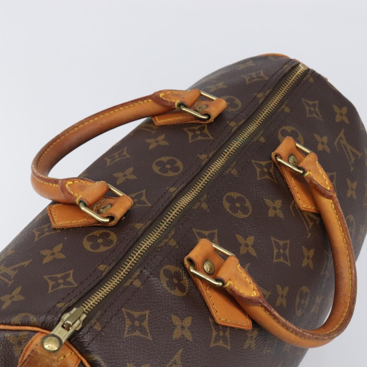 LOUIS VUITTON Monogram Speedy 25 Hand Bag M41528 LV Auth 200486
