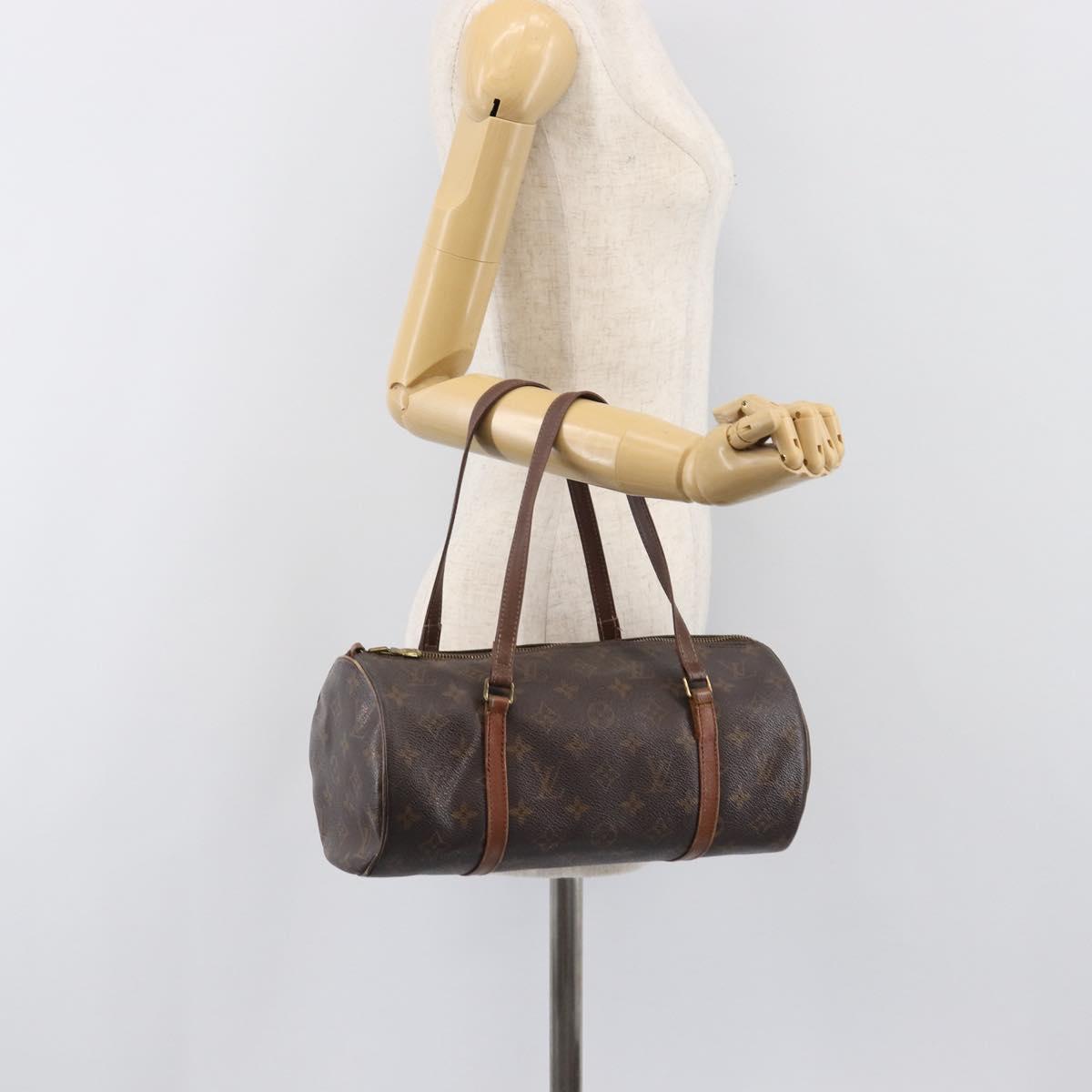 LOUIS VUITTON Monogram Papillon 30 Hand Bag M51365 LV Auth 200487
