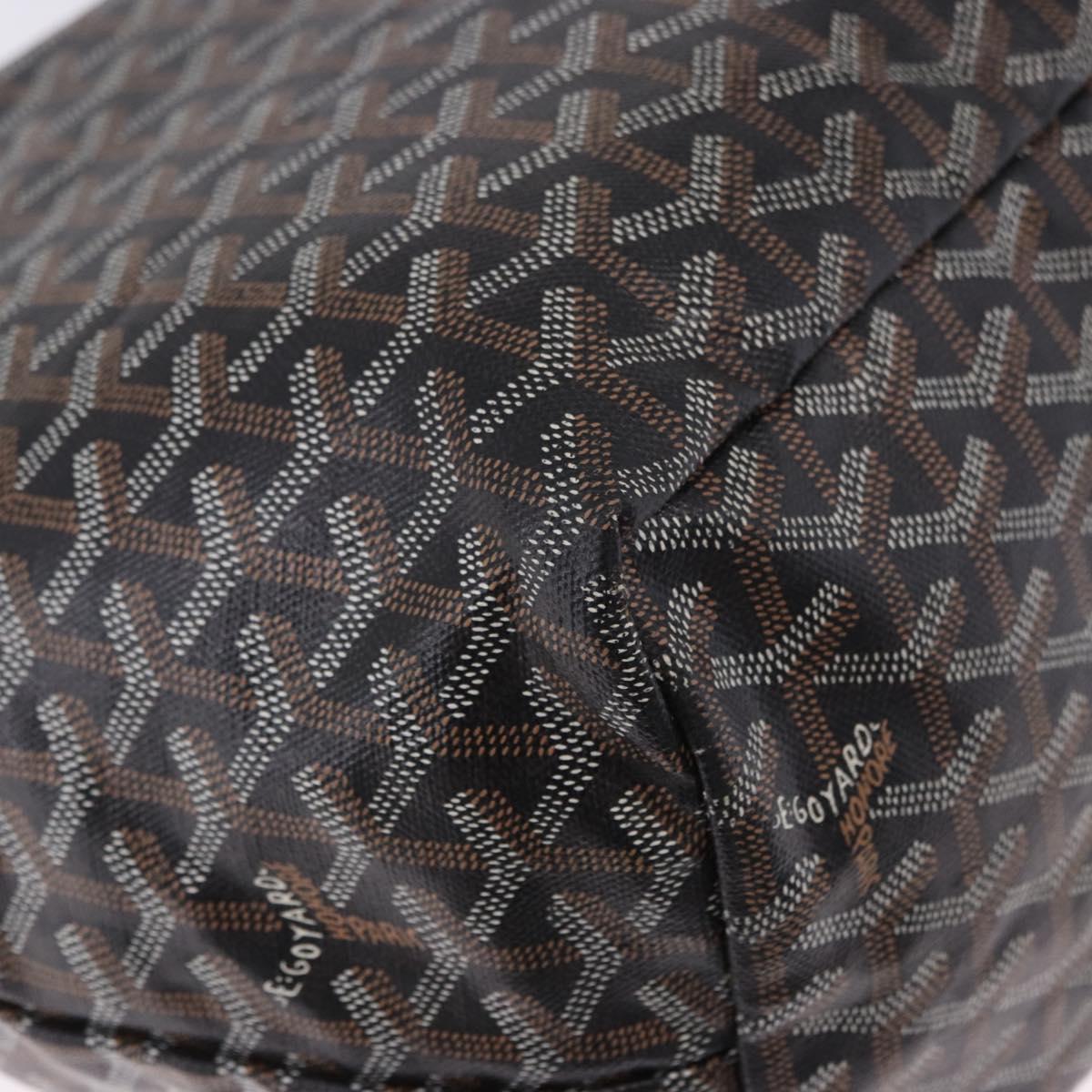 GOYARD Saint Louis GM Tote Bag PVC Canvas Black Auth 200501A