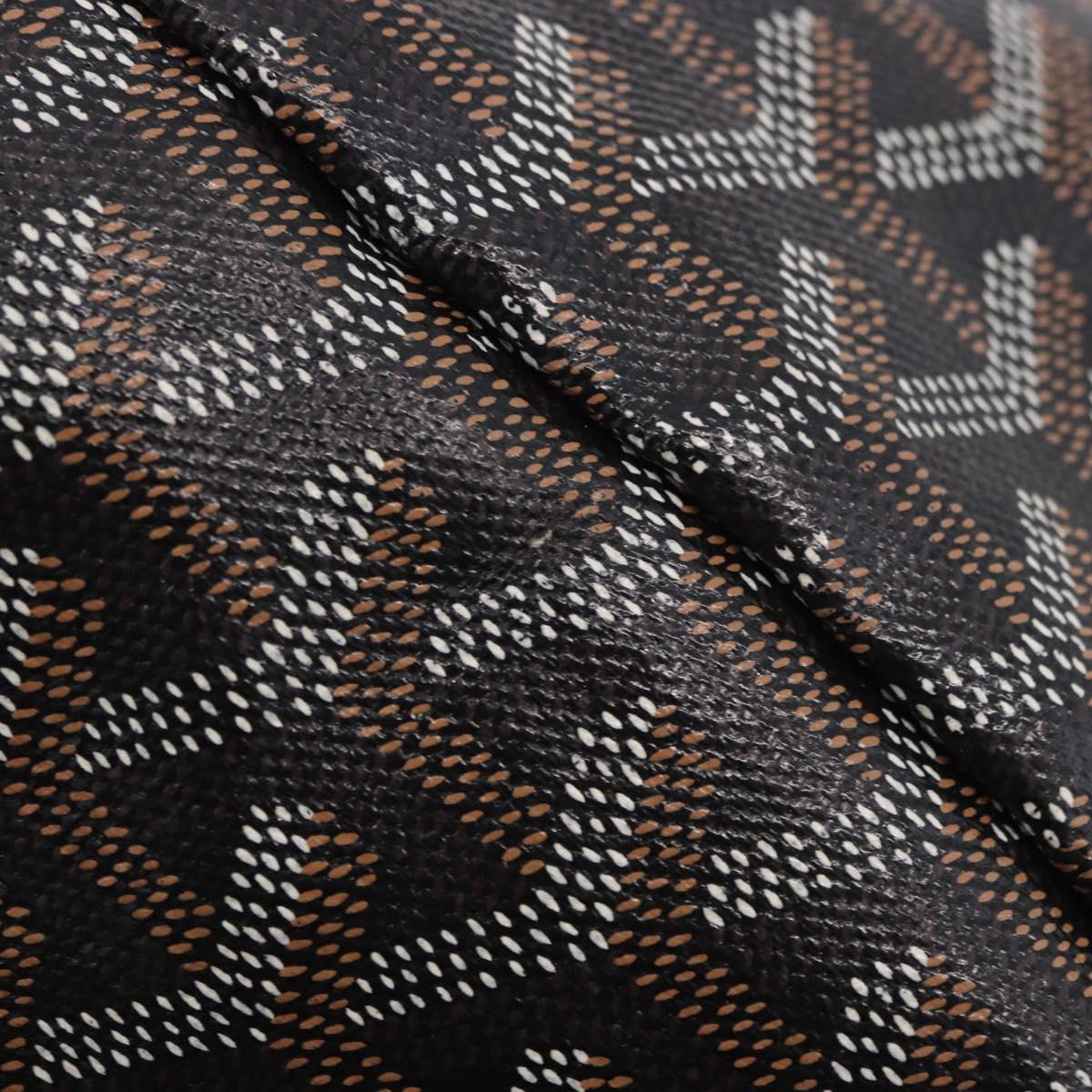 GOYARD Saint Louis GM Tote Bag PVC Canvas Black Auth 200501A