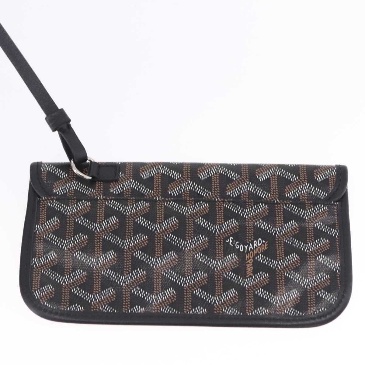 GOYARD Saint Louis GM Tote Bag PVC Canvas Black Auth 200501A