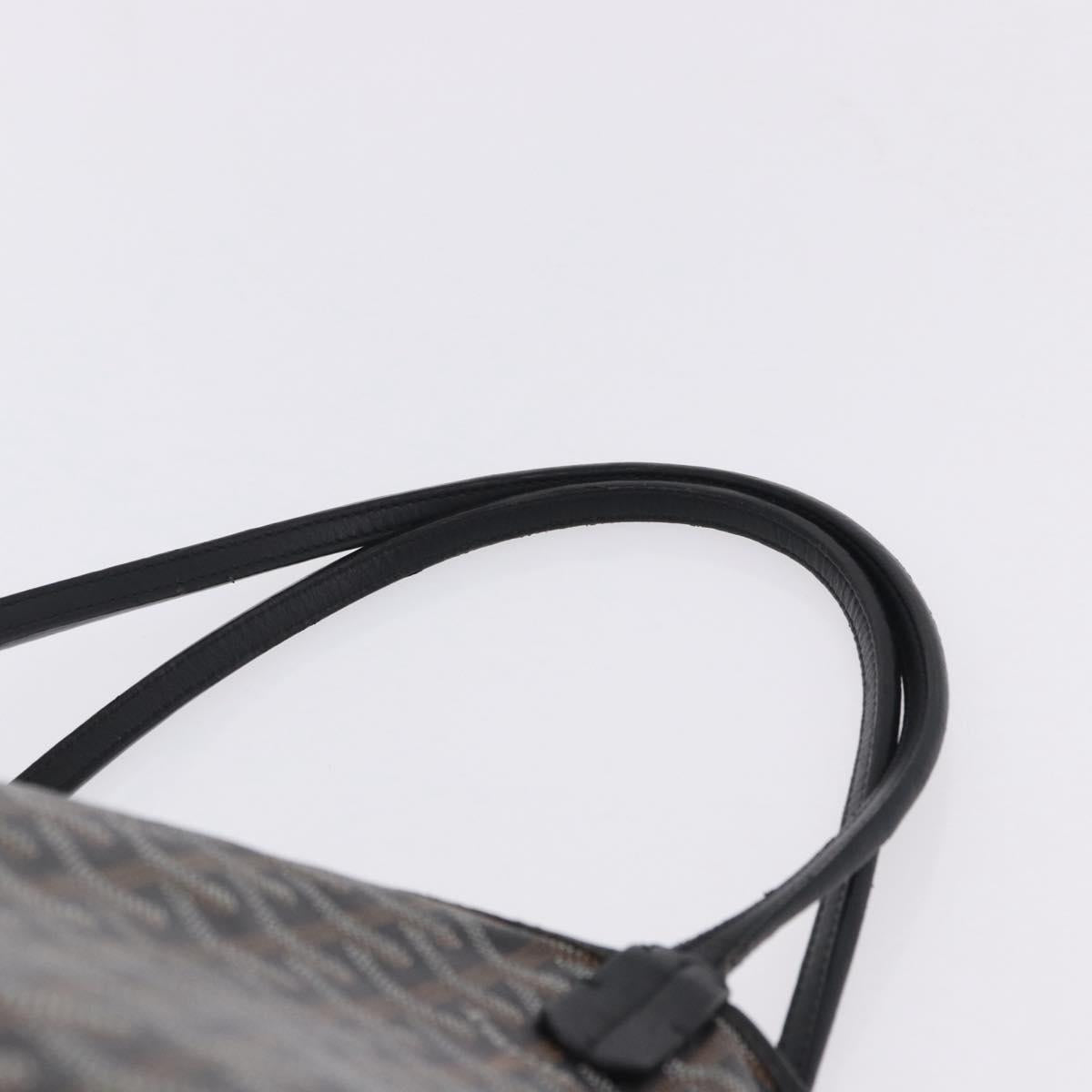 GOYARD Saint Louis GM Tote Bag PVC Canvas Black Auth 200501A