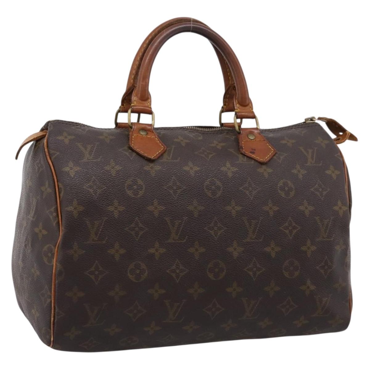 LOUIS VUITTON Monogram Speedy 30 Hand Bag M41526 LV Auth 200504