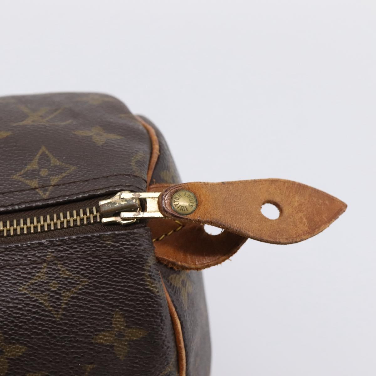 LOUIS VUITTON Monogram Speedy 30 Hand Bag M41526 LV Auth 200504