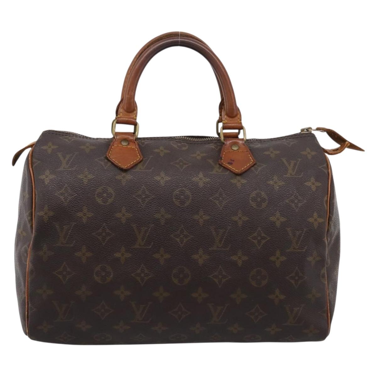 LOUIS VUITTON Monogram Speedy 30 Hand Bag M41526 LV Auth 200504
