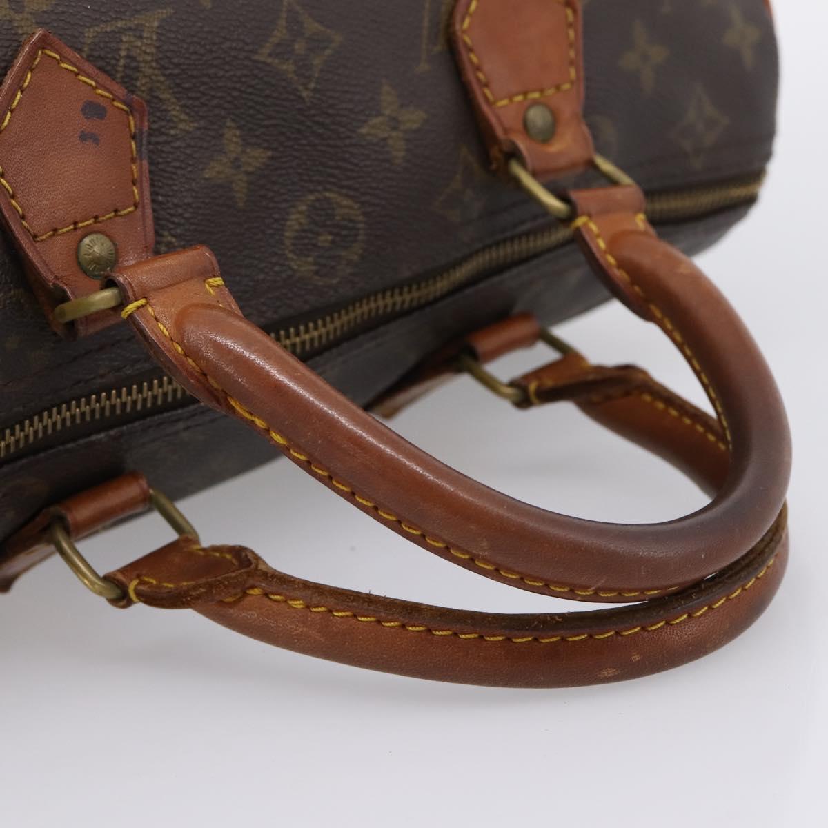 LOUIS VUITTON Monogram Speedy 30 Hand Bag M41526 LV Auth 200504