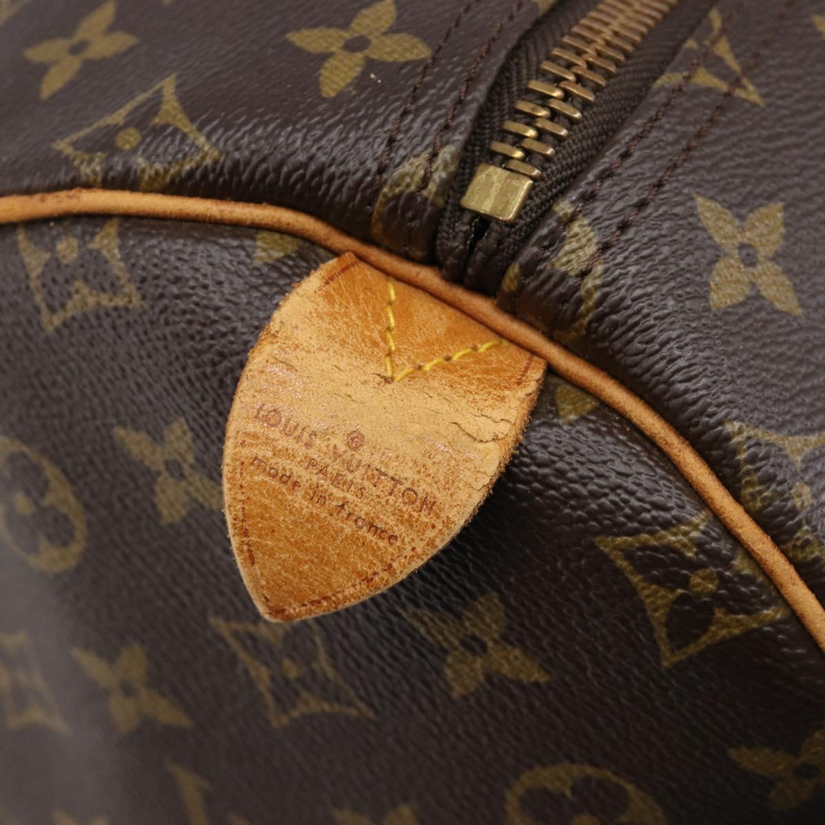 LOUIS VUITTON Monogram Keepall 55 Boston Bag M41424 LV Auth 200507