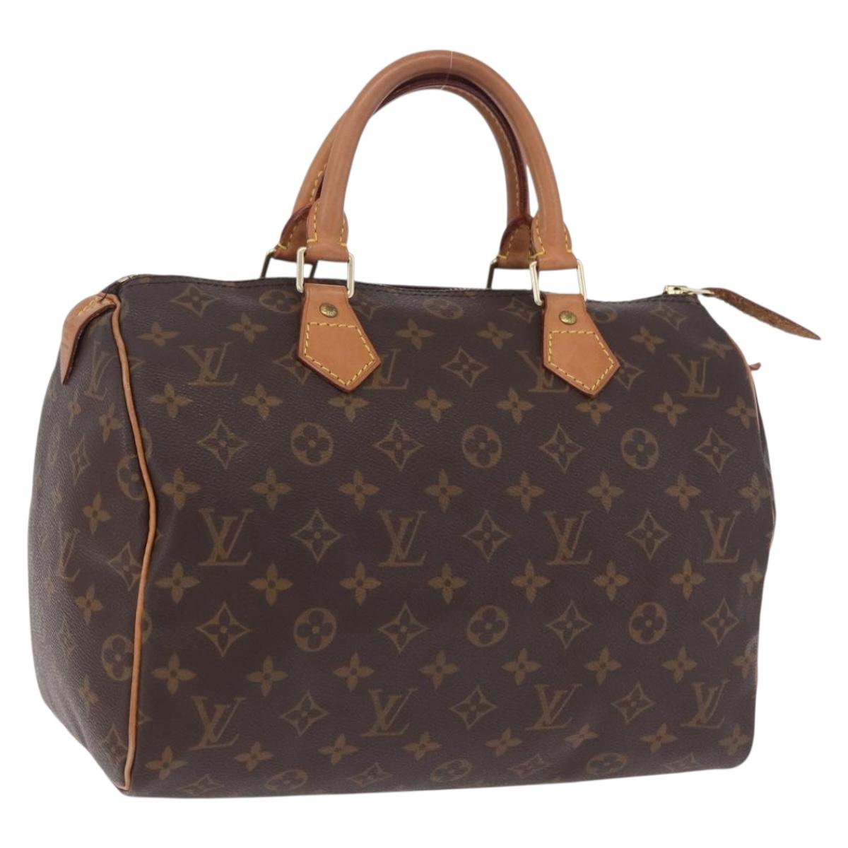 LOUIS VUITTON Monogram Speedy 30 Hand Bag M41526 LV Auth 200508SAV