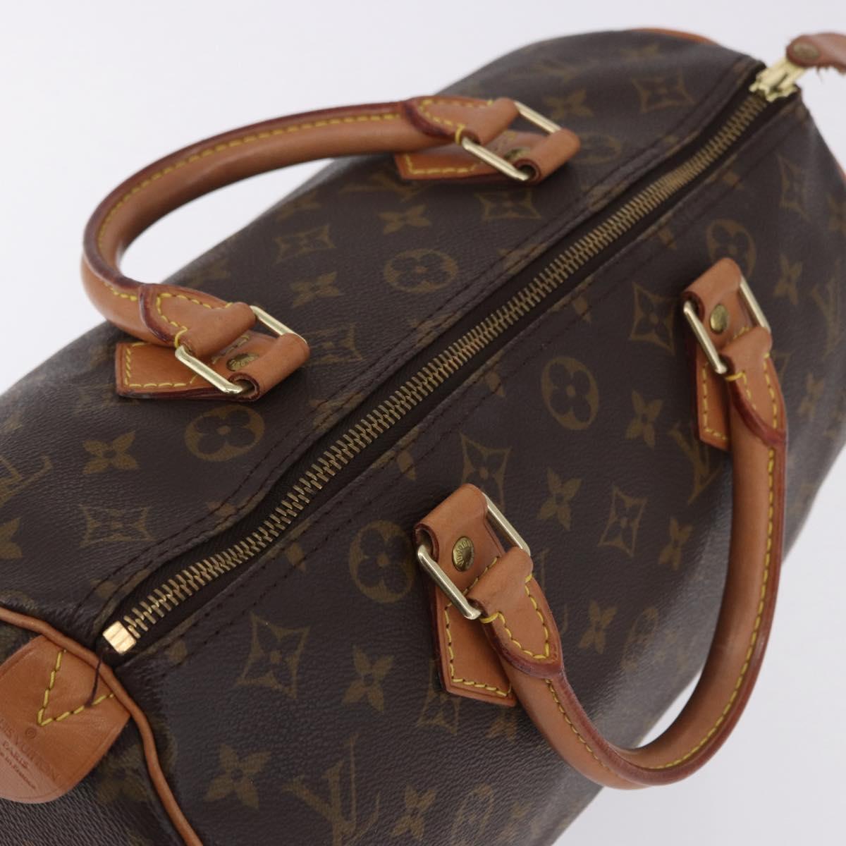 LOUIS VUITTON Monogram Speedy 30 Hand Bag M41526 LV Auth 200508SAV