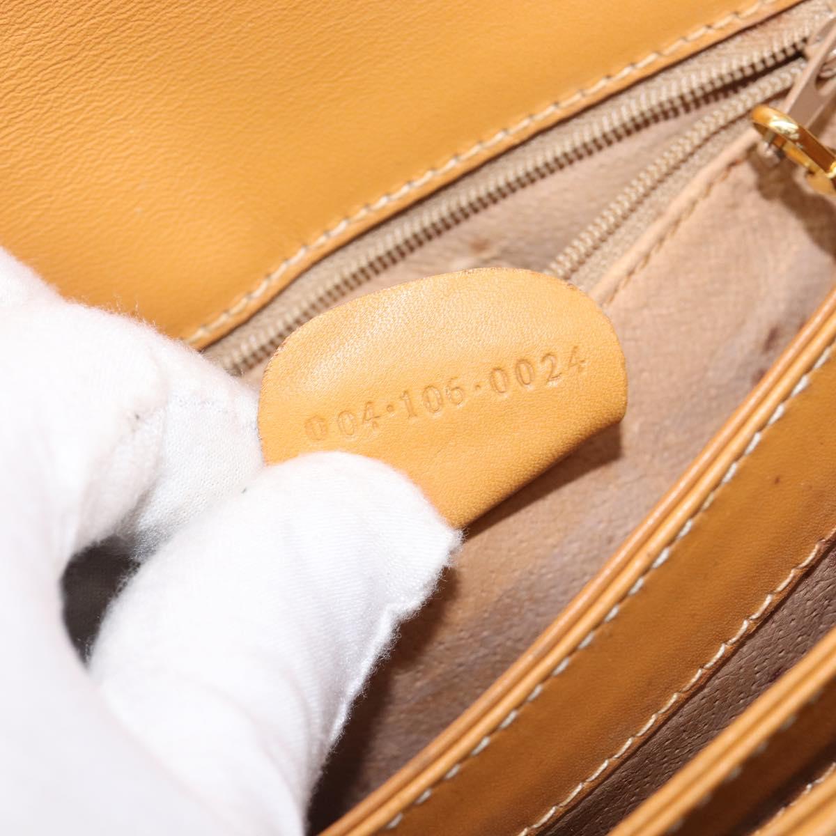 GUCCI Micro GG Supreme Shoulder Bag PVC Beige Gold 004 106 0024 Auth 200513